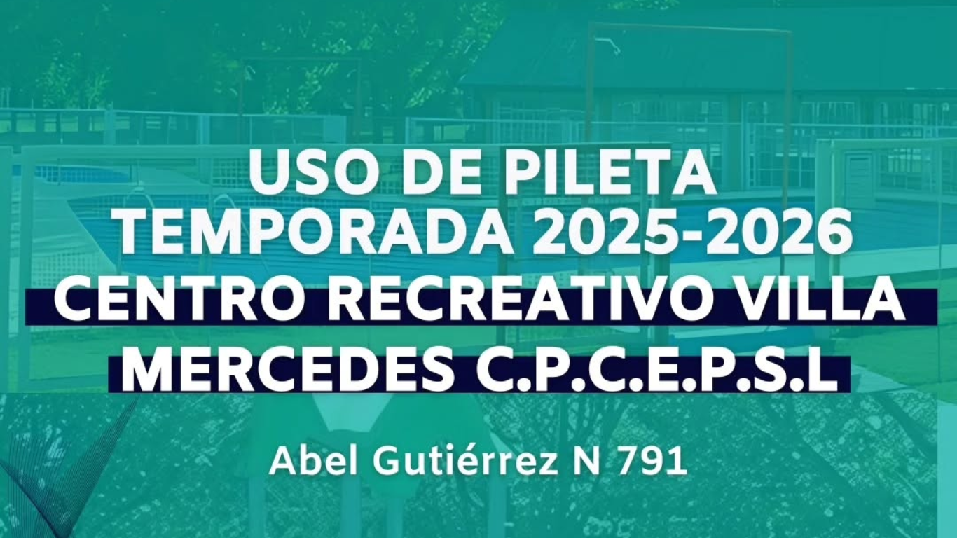 ??????? Convenio – Uso de Instalaciones | Centro Recreativo Villa Mercedes ???????