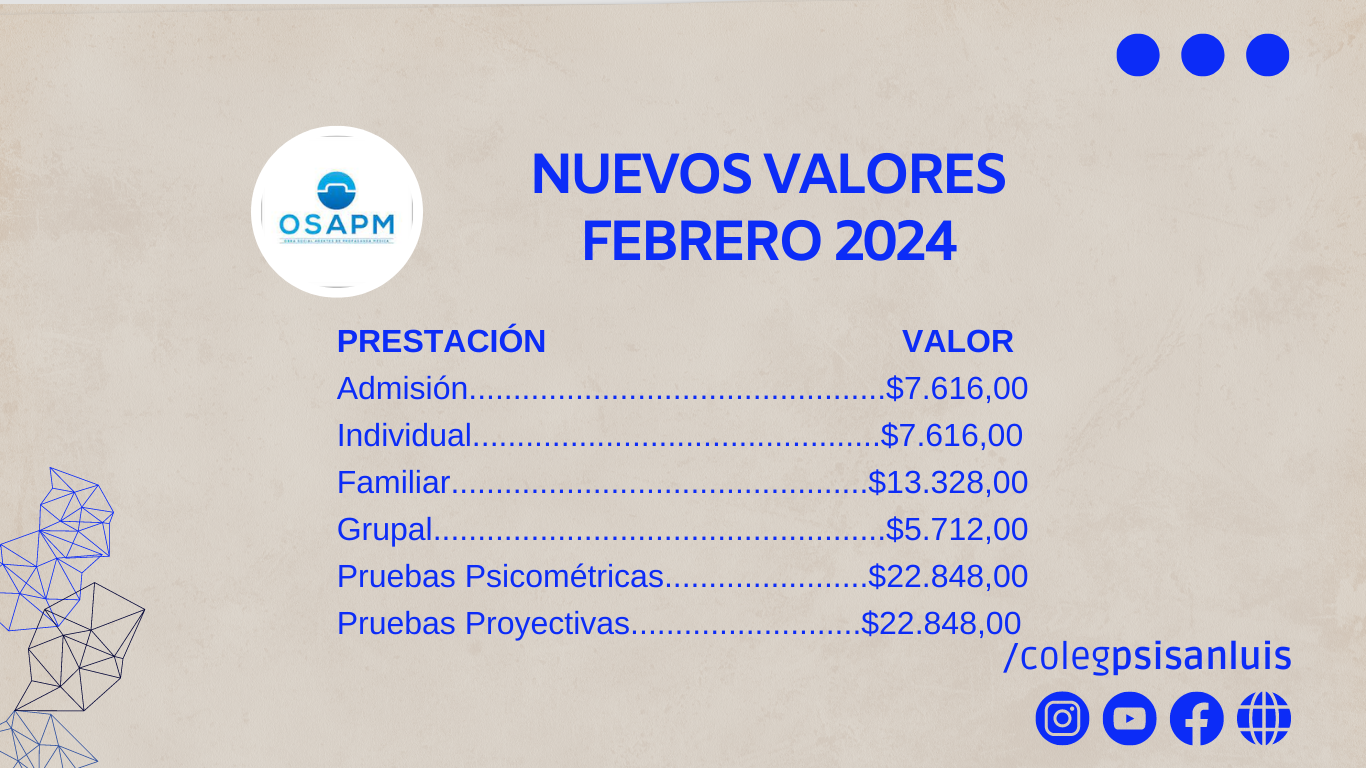 NUEVOS VALORES OSAPM